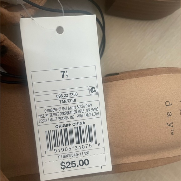 A New Day Women’s Faux Suede Slip-On Mules in Tan Size 7.5 - Picture 4 of 4